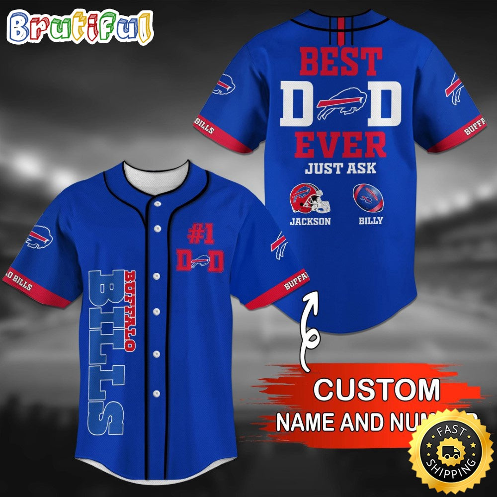 Personalized NFL Buffalo Bills Baseball Jersey Vintage Baseball Gear