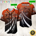 Personalized NFL Cincinnati Bengals Baseball Jersey Mascot Art