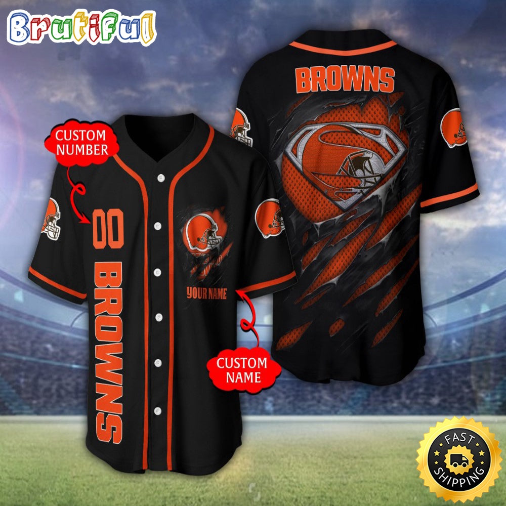 Personalized NFL Cleveland Browns Baseball Jersey Tradition in Jerseys