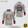 Personalized NFL Denver Broncos Hockey Jersey Veterans Nfl Hockey Jersey For Fans
