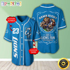 Personalized NFL Detroit Lions Baseball Jersey Fan Favorite Jerseys