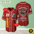 Personalized NFL Kansas City Chiefs Baseball Jersey Sportswear Tops
