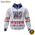Personalized NFL New York Giants All Over Print 3D Hoodie Specialized Native With Samoa Culture Unisex Hoodie