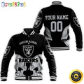 Personalized NFL Oakland Raiders Fans Baseball Jacket For Fans