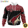Personalized NHL Arizona Coyotes Hoodie Specialized Hockey With Paisley All Over Print Hoodie Unisex Tshirt Hoodie