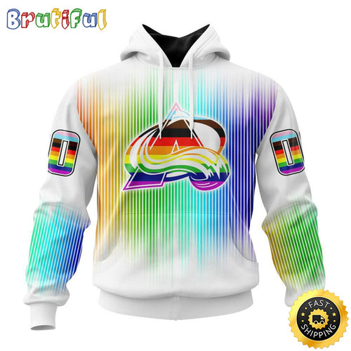 Personalized NHL Colorado Avalanche Hoodie Special Design For Pride Month All Over Print 3D Hoodie Unisex Hoodie Tshirt