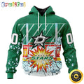 Personalized NHL Dallas Stars Hoodie With Ice Hockey Arena 3D Hoodie Unisex Tshirt Hoodie