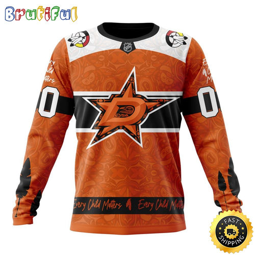 Personalized NHL Dallas Stars Sweatshirt Specialized Design Support Child Lives Matter All Over Print Sweatshirt Unisex