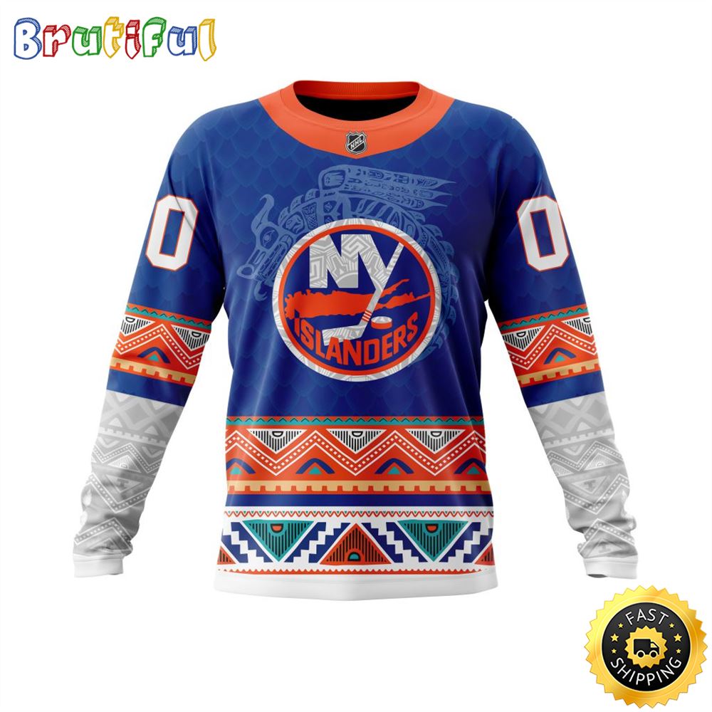 Personalized NHL New York Islanders Sweatshirt Specialized Native Concepts All Over Print Sweatshirt Unisex