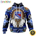 Personalized NHL New York Rangers Hoodie Special Native Costume Design 3D Hoodie Unisex Tshirt Hoodie