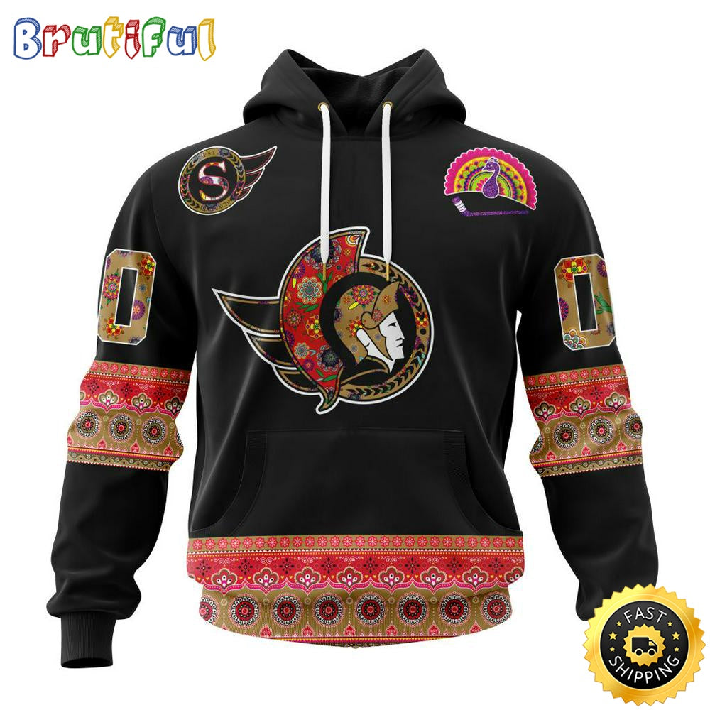Personalized NHL Ottawa Senators Hoodie Jersey Hockey For All Diwali Festival All Over Print 3D Hoodie Unisex Hoodie Tshirt