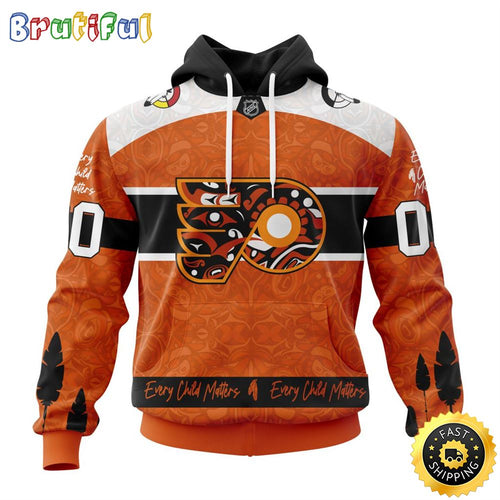 Personalized NHL Philadelphia Flyers Hoodie Specialized Design Support Child Lives Matter All Over Print 3D Hoodie Unisex