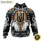 Personalized NHL Vegas Golden Knights Hoodie Special Native Costume Design 3D Hoodie Unisex Tshirt Hoodie