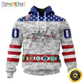 Personalized NHL Washington Capitals Hoodie Armed Forces Appreciation All Over Print 3D Hoodie Unisex Tshirt Hoodie