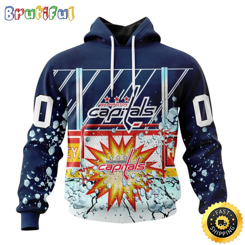 Personalized NHL Washington Capitals Hoodie With Ice Hockey Arena 3D Hoodie Unisex Tshirt Hoodie