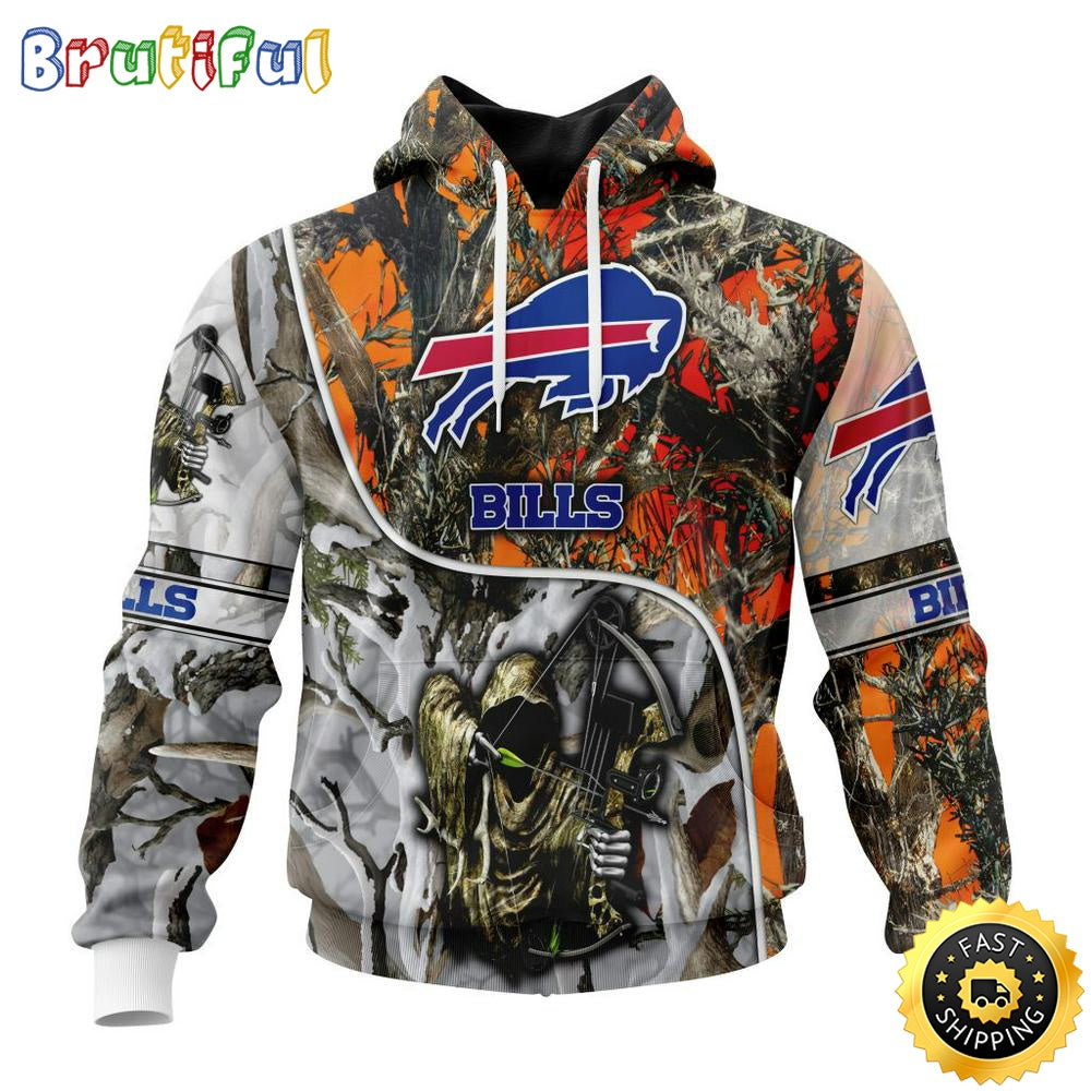 Personalized NFL Buffalo Bills Hoodie Special Fall And Winter Bow Hunting All Over Print 3D Hoodie
