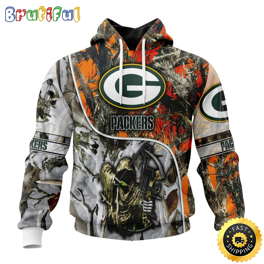 Personalized NFL Green Bay Packers Hoodie Special Fall And Winter Bow Hunting All Over Print 3D Hoodie