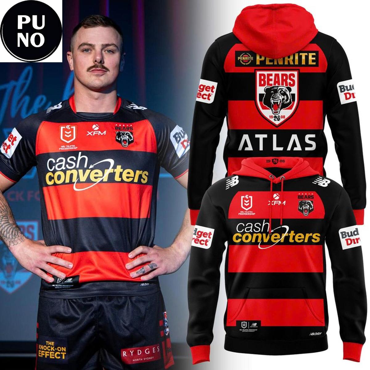 Perth Bears NRL 2027 New Season Hoodie T-Shirt