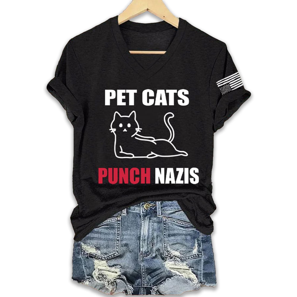 Pet Cats Punch Nazis Shirt