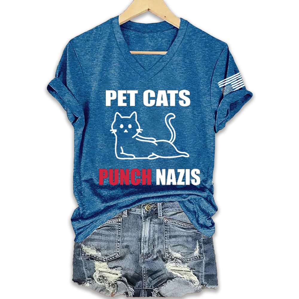 Pet Cats Punch Nazis Shirt