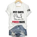 Pet Cats Punch Nazis Shirt