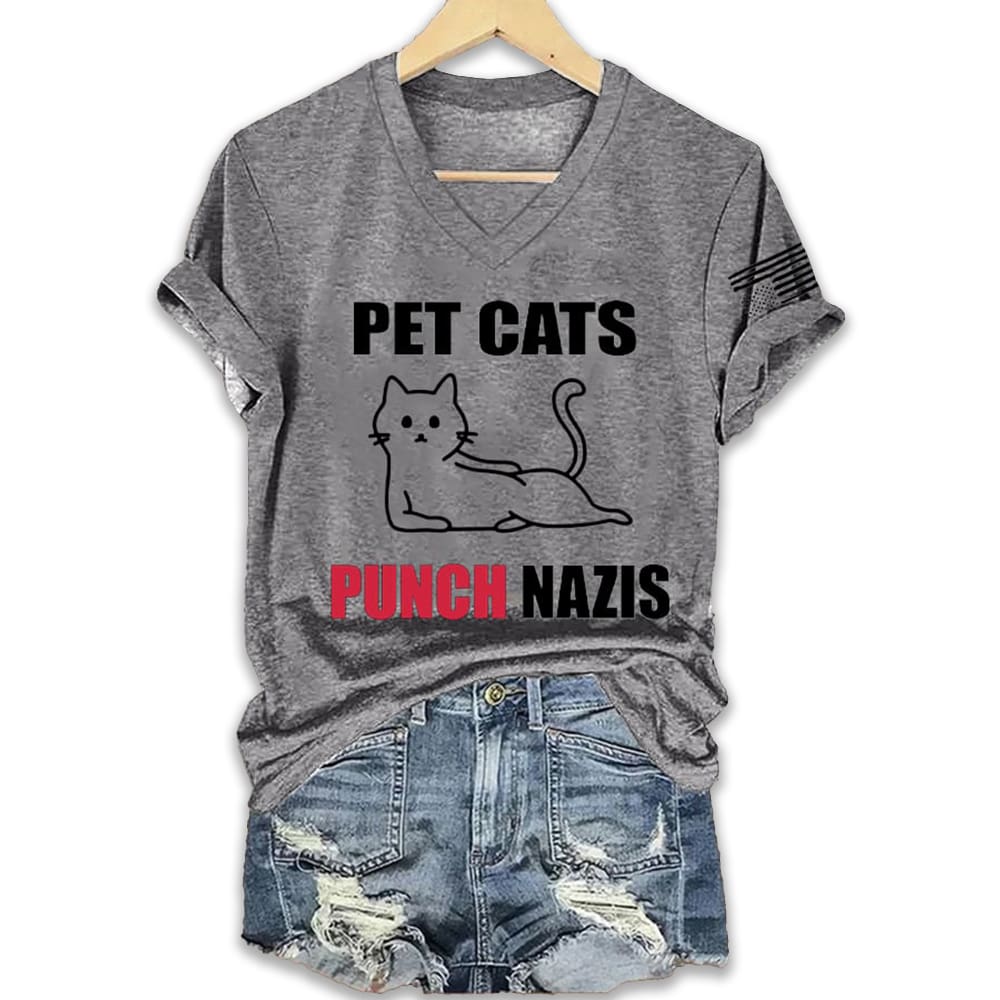 Pet Cats Punch Nazis Shirt