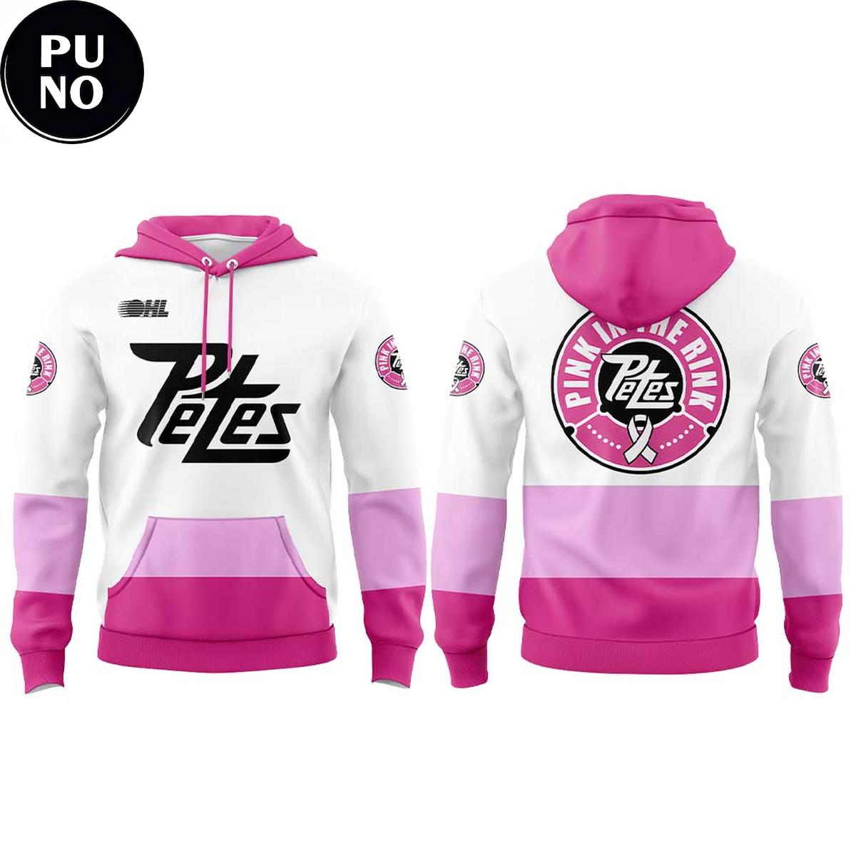 Peterborough Petes Pink In The Rink 2026 Hoodie