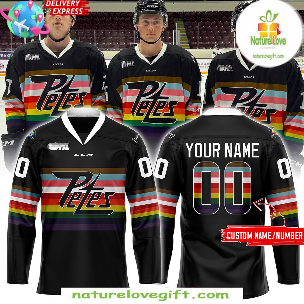 Peterborough Petes 2026 Pride Night Hockey Jersey