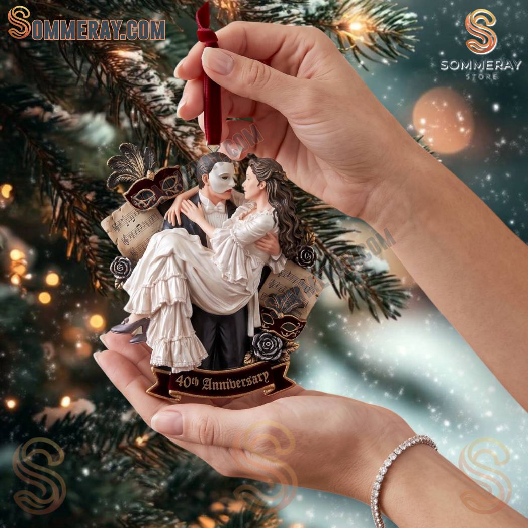 Phantom And Christine The Phantom Of The Opera 40th Anniversary Ornament