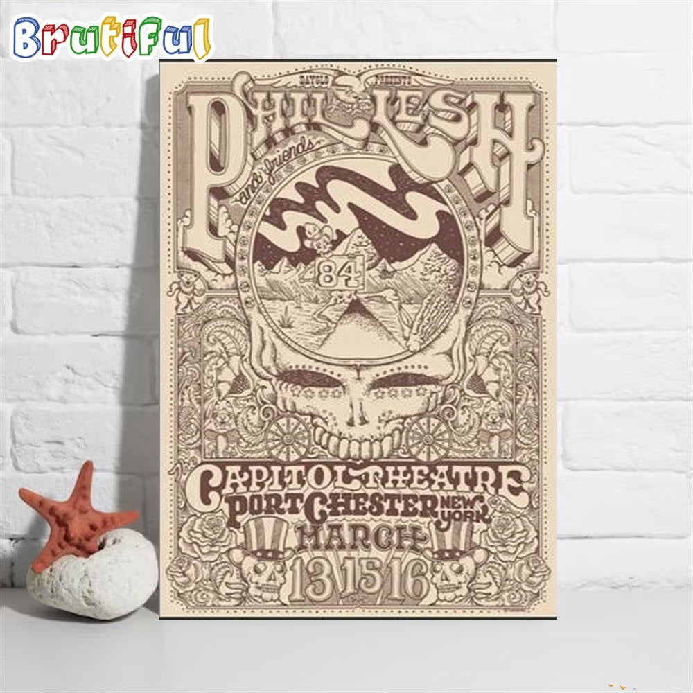Phil Lesh Tour 2024 The Capitol Theatre Port Chester Ny Poster Canvas