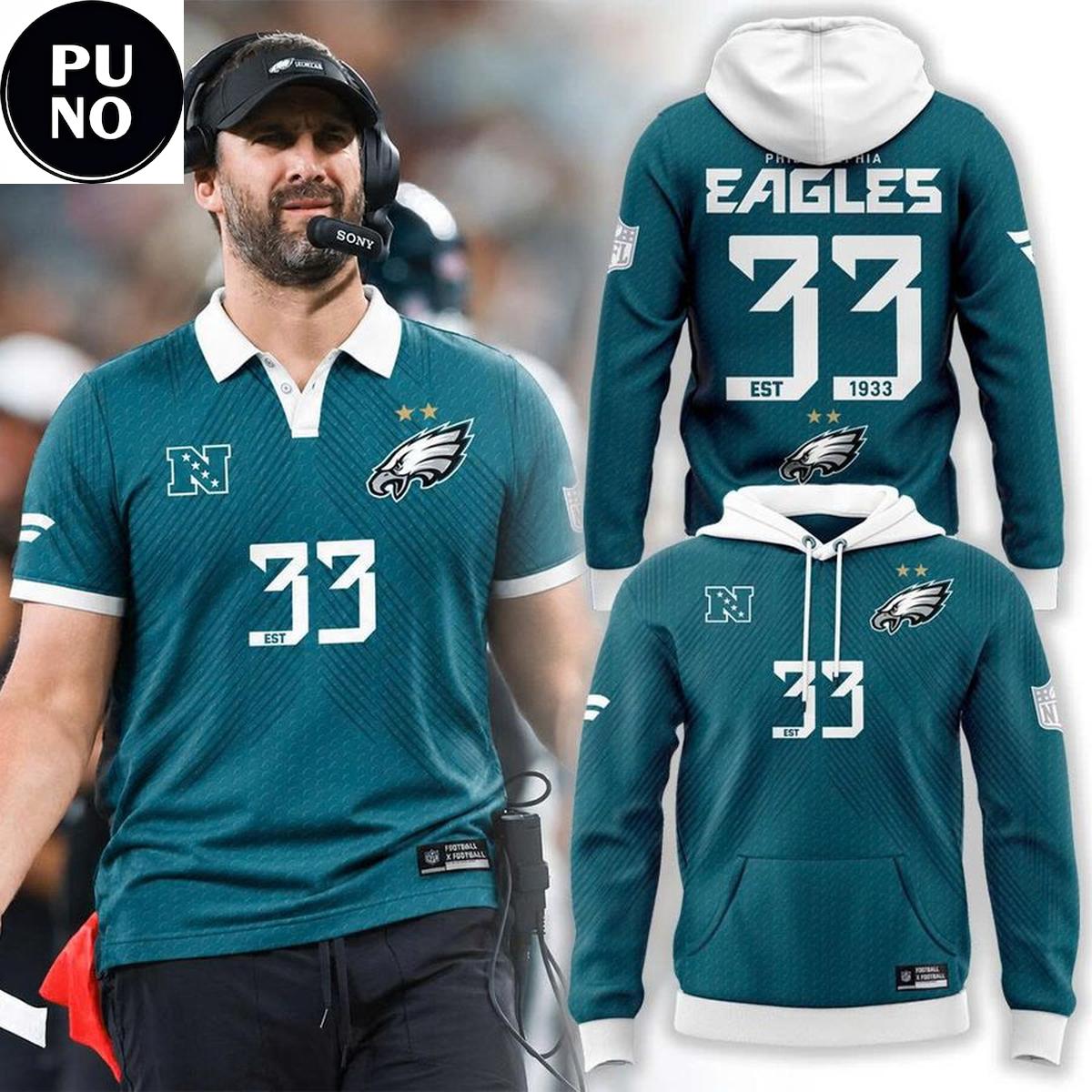 Philadelphia Eagles 1933 Founding Year Hoodie T-Shirt