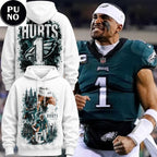 Philadelphia Eagles 2026 QB1 Jalen Hurts Hoodie T-Shirt