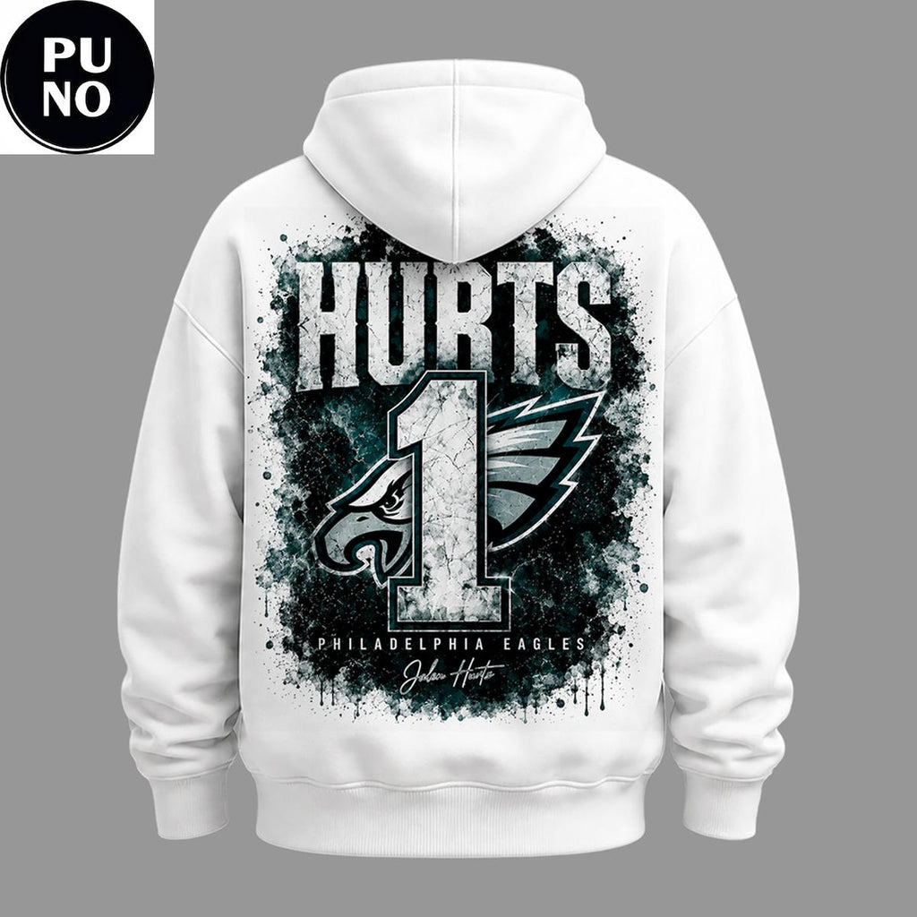 Philadelphia Eagles 2026 QB1 Jalen Hurts Hoodie T-Shirt