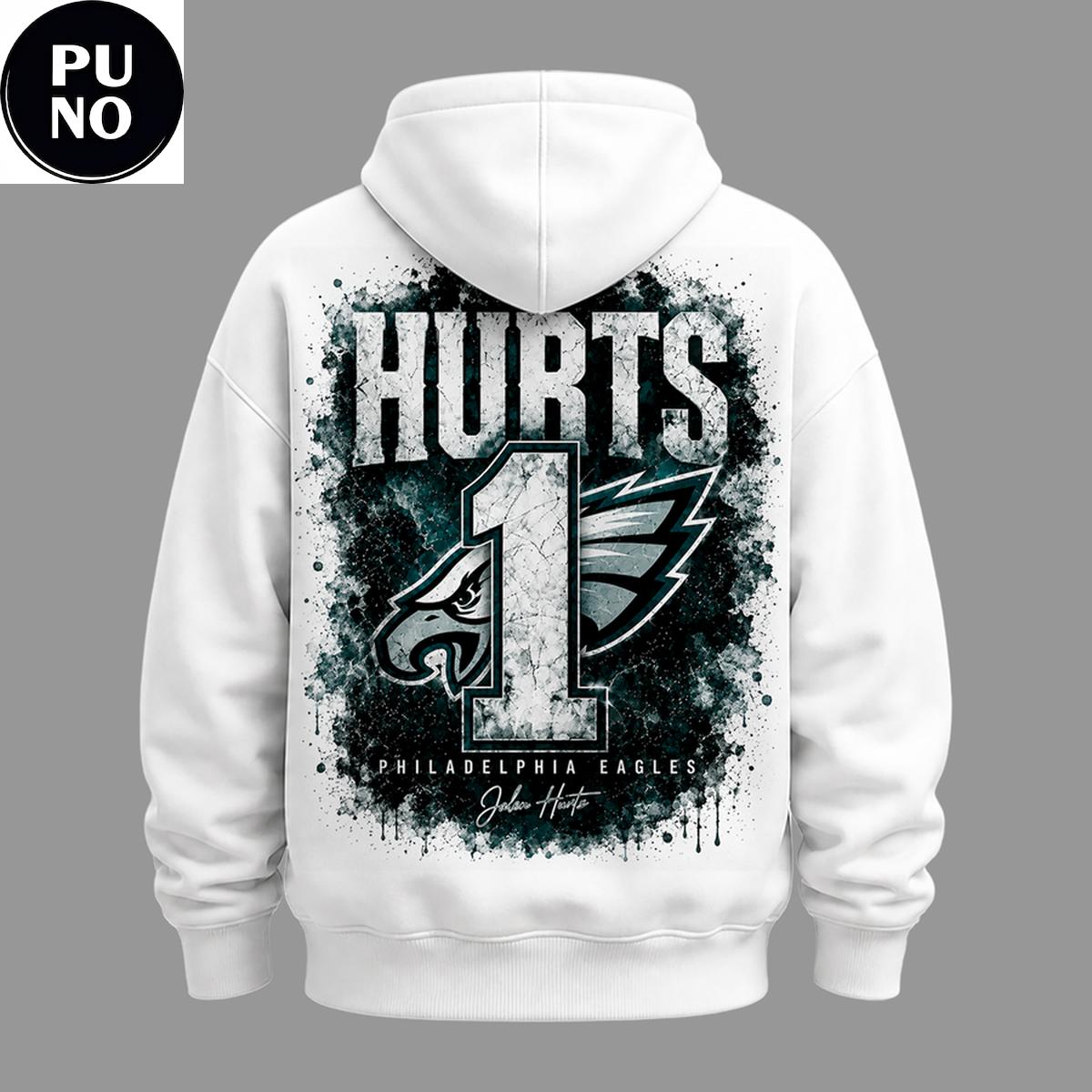 Philadelphia Eagles 2026 QB1 Jalen Hurts Hoodie T-Shirt