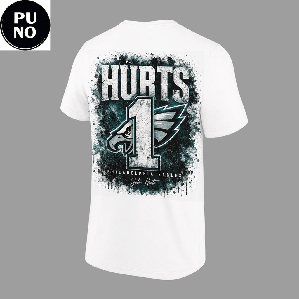 Philadelphia Eagles 2026 QB1 Jalen Hurts Hoodie T-Shirt