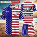 Philadelphia Eagles American Flag Hawaii Shirt