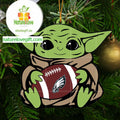 Philadelphia Eagles Baby Yoda NFL Christmas Tree Decoration Ornament