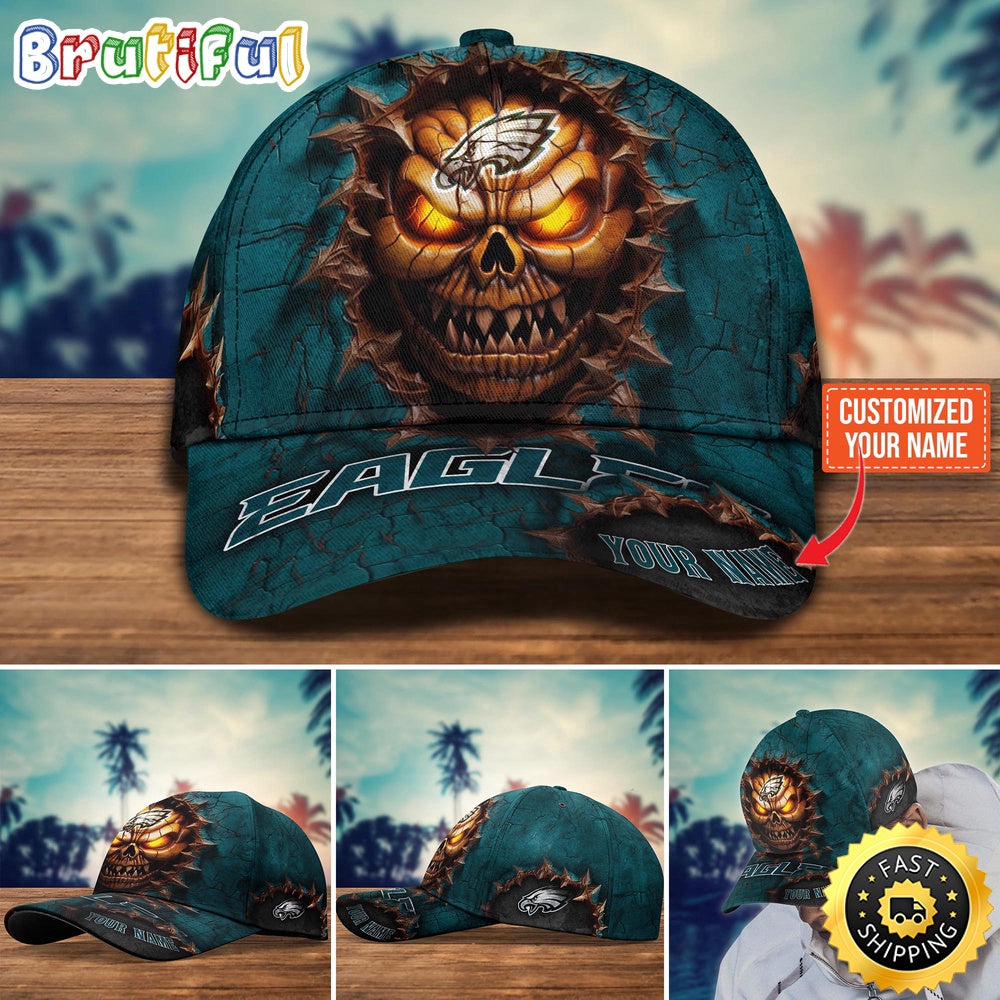 Philadelphia Eagles Baseball Cap Halloween Custom Cap For This Season