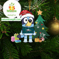 Philadelphia Eagles Christmas Bluey Tree Acrylic NFL Christmas Tree Decoration Ornament