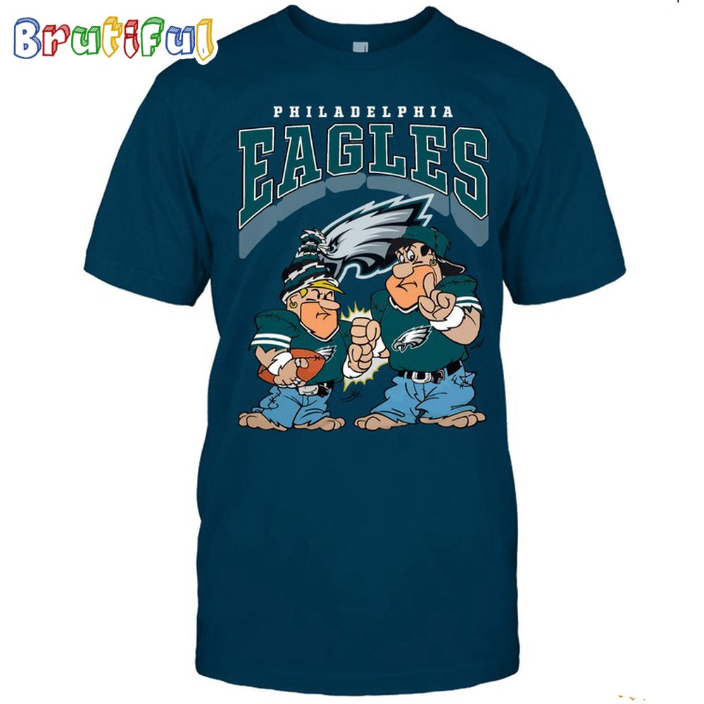 Philadelphia Eagles Flintstones Football T Shirt