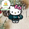 Philadelphia Eagles Hello Kitty Cheerleader NFL Christmas Tree Decoration Ornament