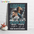 Philadelphia Eagles Legends Jason Kelce And Fletcher Cox Thank You For The Memories Poster Canvas