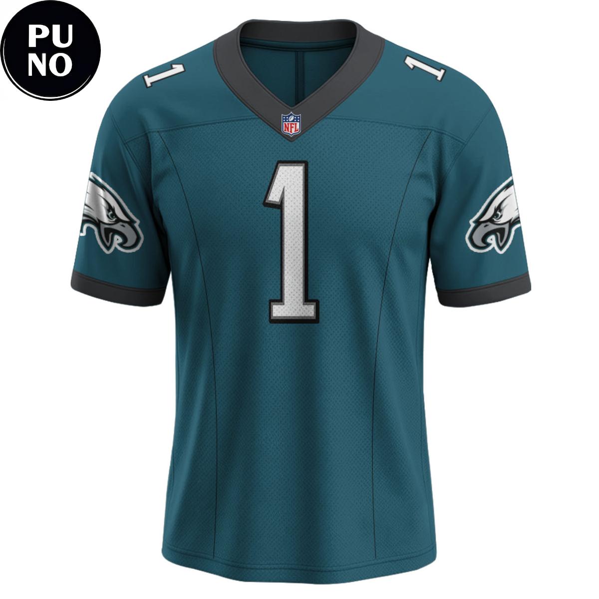 Philadelphia Eagles Makai Lemon #1 NFL Draft First Round Pick 2026 Football Jersey