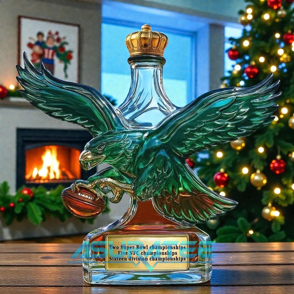 Philadelphia Eagles Retro Logo Whiskey Bottle