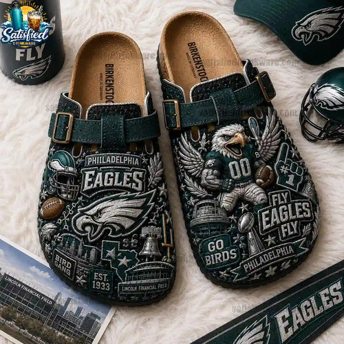 Philadelphia Eagles Suede Clogs