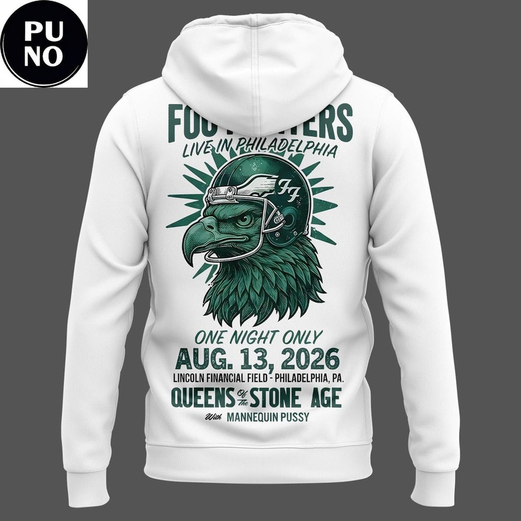Philadelphia Eagles x Foo Fighters Take Cover Tour 2026 Hoodie T-Shirt