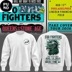 Philadelphia Eagles x Foo Fighters Take Cover Tour 2026 Hoodie T-Shirt