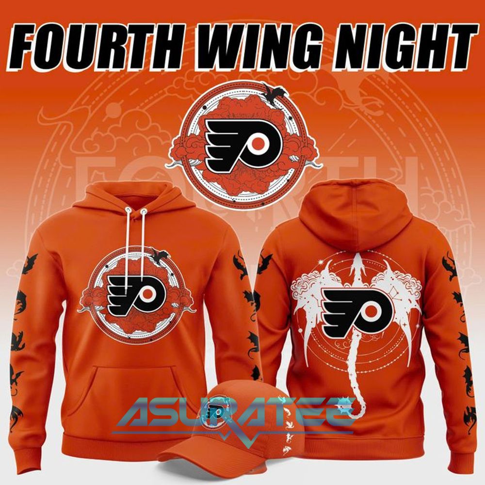 Philadelphia Flyers 2026 Fourth Wing Night Special Hoodie, Cap