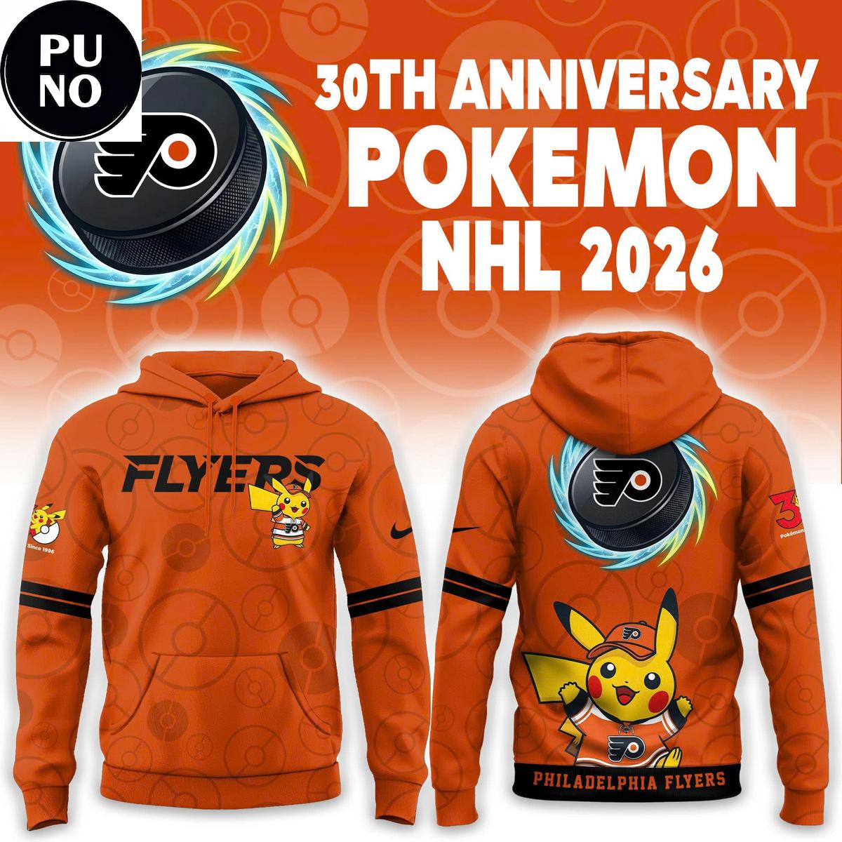 Philadelphia Flyers 30th Anniversary Pokemon 2026 Hoodie T-Shirt