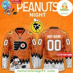 Philadelphia Flyers 75th Anniversary Peanuts Hockey Jersey